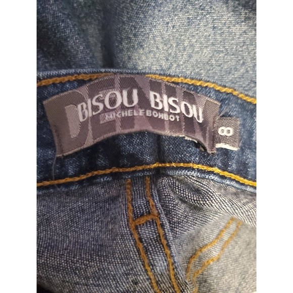 Bisou Bisou Women’s Jean Size 9 Blue Bootcut Denim Factory Faded Casual Luxe - Picture 8 of 11